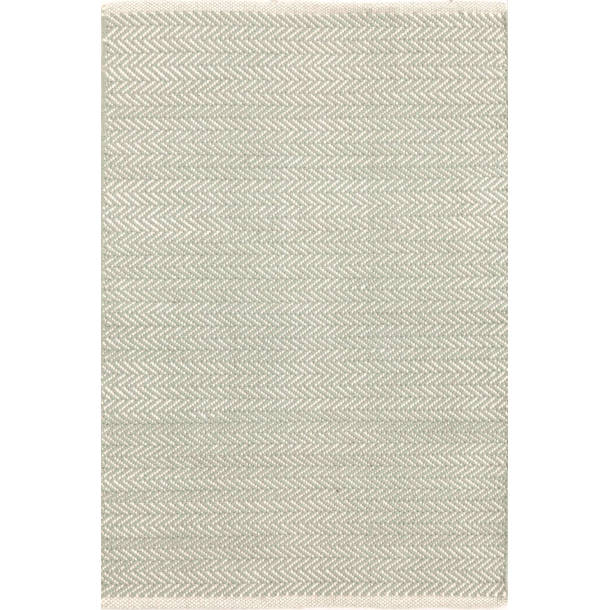 Dash and Albert Rugs Herringbone Handmade Flatweave Black/Ivory Indoor